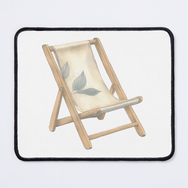 Item preview, Vintage Botanical Folding Chair Pencil Sketch designed and sold by Vision Crafted.