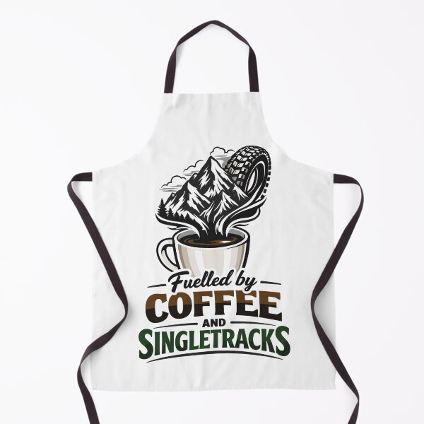 Item preview, Fueled by Coffee & Singletracks MTB coffee mug designed and sold by Pineapple-Tree.