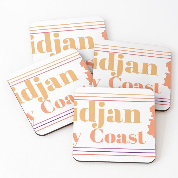 Item preview, Abidjan Ivory Coast City Marked On Country Map designed and sold by TheIconSmith.