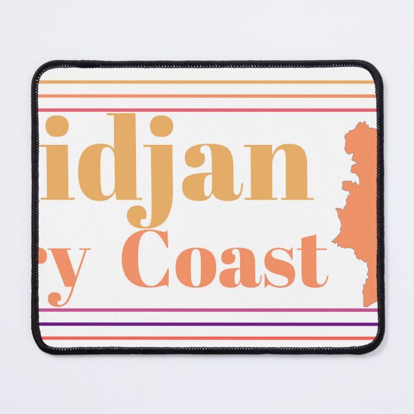 Item preview, Abidjan Ivory Coast City Marked On Country Map designed and sold by TheIconSmith.