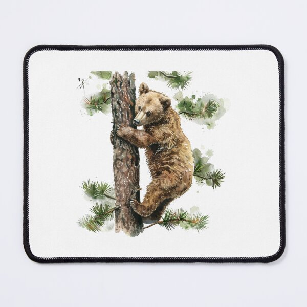 Item preview, Bear Cub | Cute Woodland Animal Watercolor Art designed and sold by Mandayartstudio.