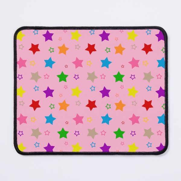 Item preview, Colorful Bright Stars Pattern Design Pink designed and sold by PatternTitan.