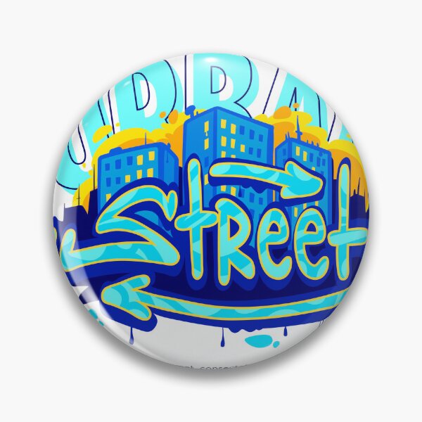 Item preview, Blue Yellow Graffiti Urban Streetwear T Shirt designed and sold by yahya tougui.