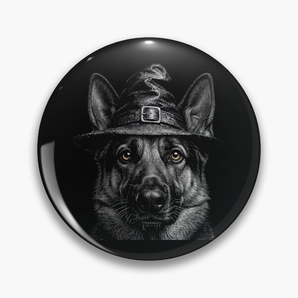 Item preview, Halloween German Shepherd Witch Hat  designed and sold by SOUFIANE1991.