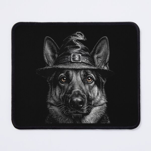 Item preview, Halloween German Shepherd Witch Hat designed and sold by SOUFIANE1991.