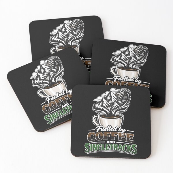Item preview, Fueled by Coffee & Singletracks MTB coffee mug designed and sold by Pineapple-Tree.