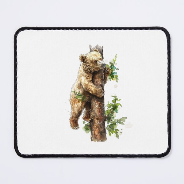 Item preview, Bear Cub | Cute Woodland Animal Watercolor Art designed and sold by Mandayartstudio.