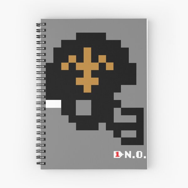 Item preview, Saints Alternate Black Tecmo Bowl Helmet designed and sold by TecmoBowlSports.