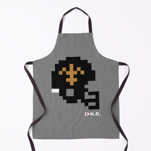 Item preview, Saints Alternate Black Tecmo Bowl Helmet designed and sold by TecmoBowlSports.