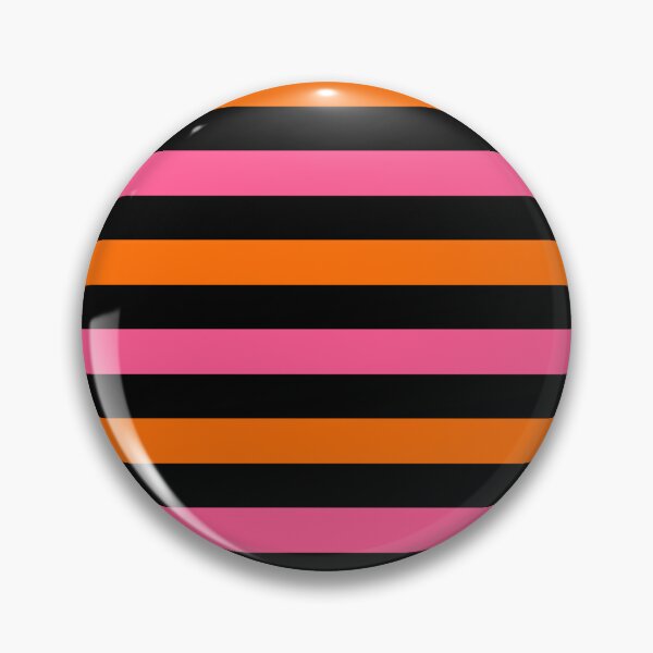 Item preview,  Orange And Pink Stripes Design Black  designed and sold by PatternTitan.