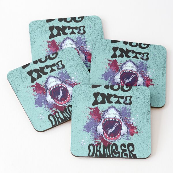 Item preview, Dive Into Danger – Ferocious Beauty Shark & Skeleton designed and sold by MOCH- ART.