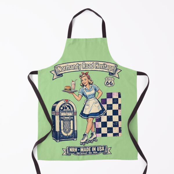 Item preview, Normandy Road Heritage 50s Diner Roller Waitress Jukebox Pinup designed and sold by Normandy Road Heritage™ - Vintage Garage Art.