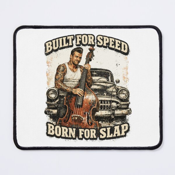 Item preview, Rockabilly Double Bass Oldtimer - Built For Speed designed and sold by Pineapple-Tree.