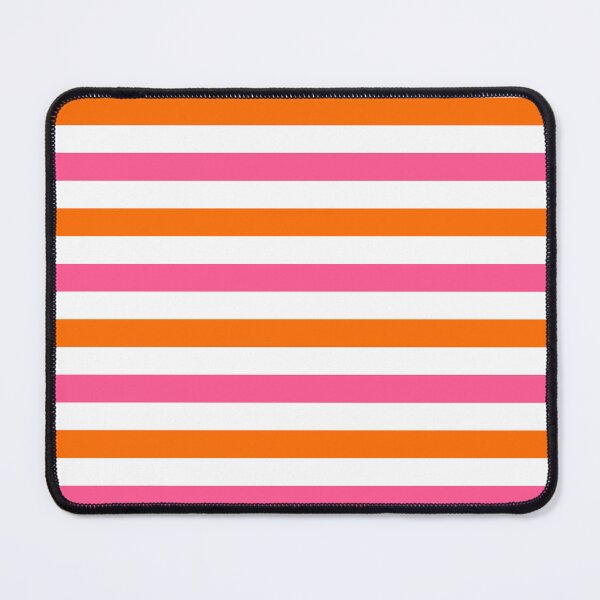 Item preview, Orange And Pink Stripes Design White designed and sold by PatternTitan.