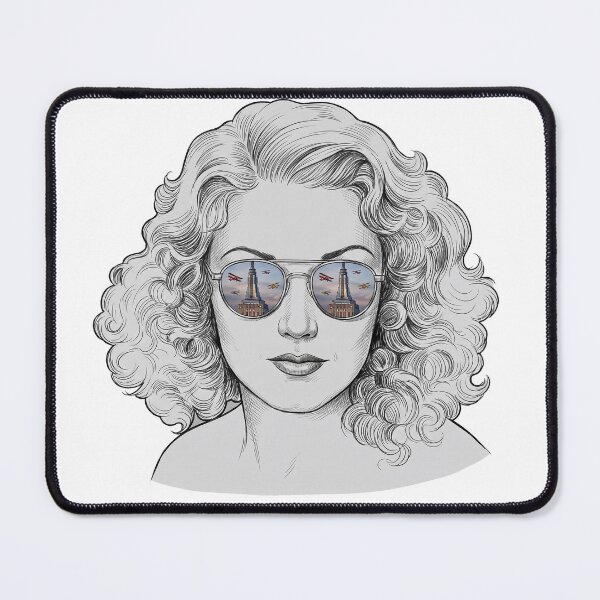 Item preview, Fay Wray King Kong Sunglasses Reflection designed and sold by Bad-Decisions-Designs.