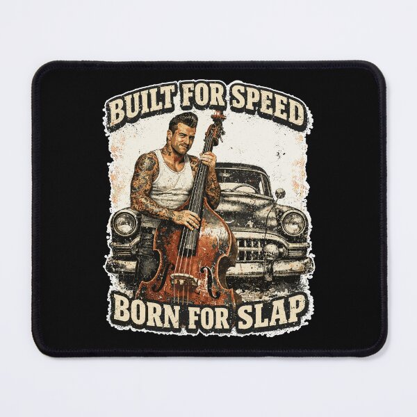 Item preview, Rockabilly Double Bass Oldtimer - Built For Speed designed and sold by Pineapple-Tree.