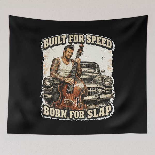 Item preview, Rockabilly Double Bass Oldtimer - Built For Speed designed and sold by Pineapple-Tree.