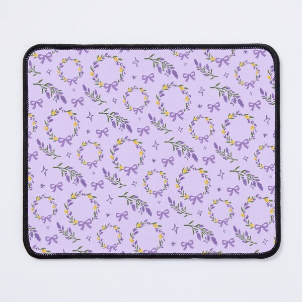 Item preview, Lemon Lavender Wreath Seamless Pattern designed and sold by Kritiveemporio.