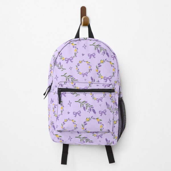 Item preview, Lemon Lavender Wreath Seamless Pattern designed and sold by Kritiveemporio.