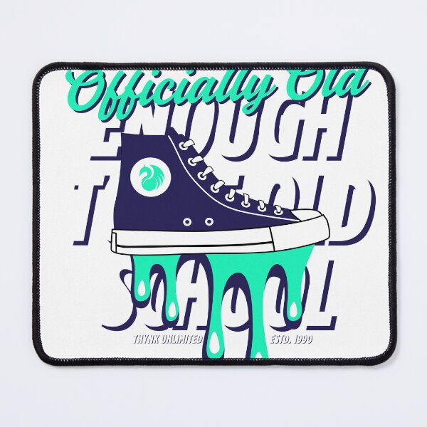 Item preview, Black White and Teal Dynamic Old School T-Shirt designed and sold by yahya tougui.