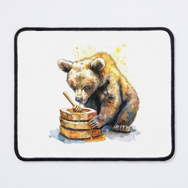 Item preview, Bear Cub | Cute Woodland Animal Watercolor Art designed and sold by Mandayartstudio.