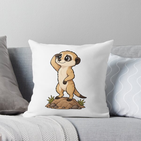 Item preview, Cute Meerkat Standing Watch on Mound designed and sold by Creativeworksuk.
