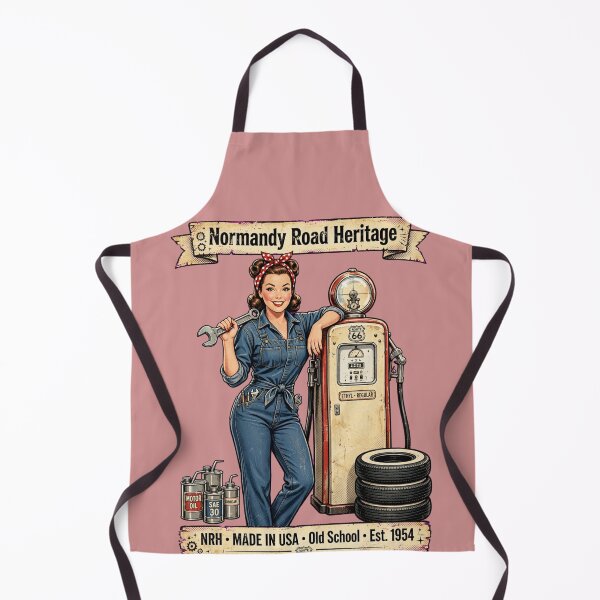 Item preview, Normandy Road Heritage Pin Up Mechanic Girl Gas Pump Garage Art designed and sold by Normandy Road Heritage™ - Vintage Garage Art.