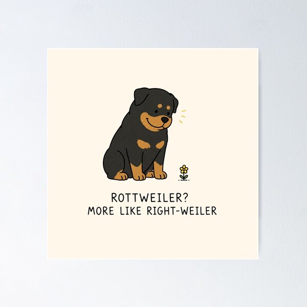Item preview, Rottweiler More Like Rightweiler Funny Dog designed and sold by MonkiFlipp.