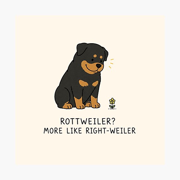 Item preview, Rottweiler More Like Rightweiler Funny Dog designed and sold by MonkiFlipp.
