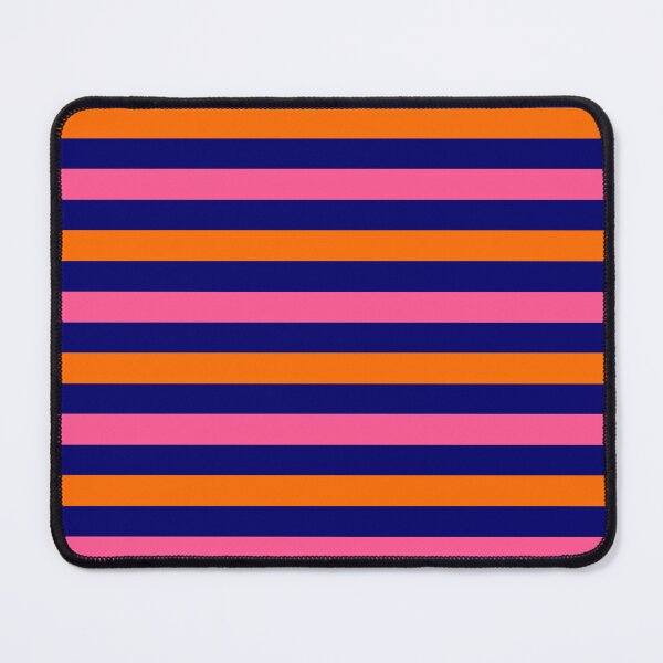 Item preview, Orange And Pink Stripes Design Blue designed and sold by PatternTitan.