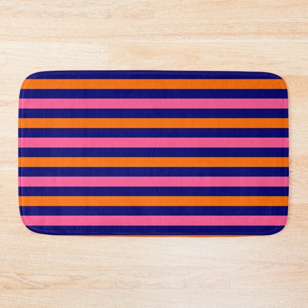 Item preview, Orange And Pink Stripes Design Blue  designed and sold by PatternTitan.