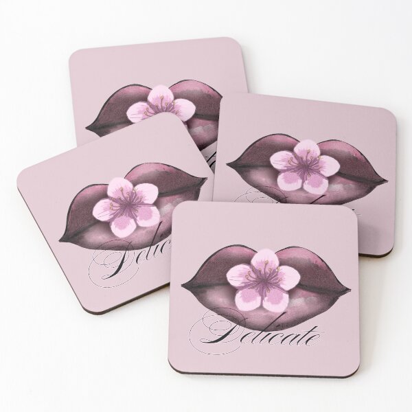Item preview, Dark Coquette Floral Kiss - Delicate Cherry Blossom Aesthetic designed and sold by Kyradem.