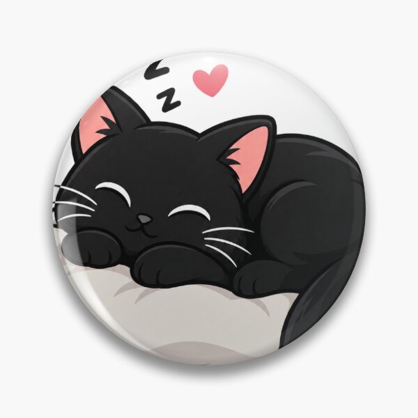 Item preview, Sleeping Black Cat on a Pillow designed and sold by BuyOneFree.