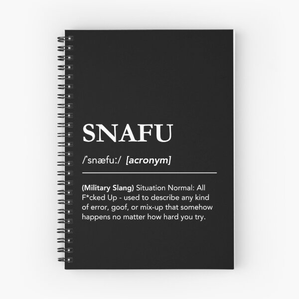 Item preview, SNAFU definition, military slang, snafu meaning designed and sold by lagunaklein.