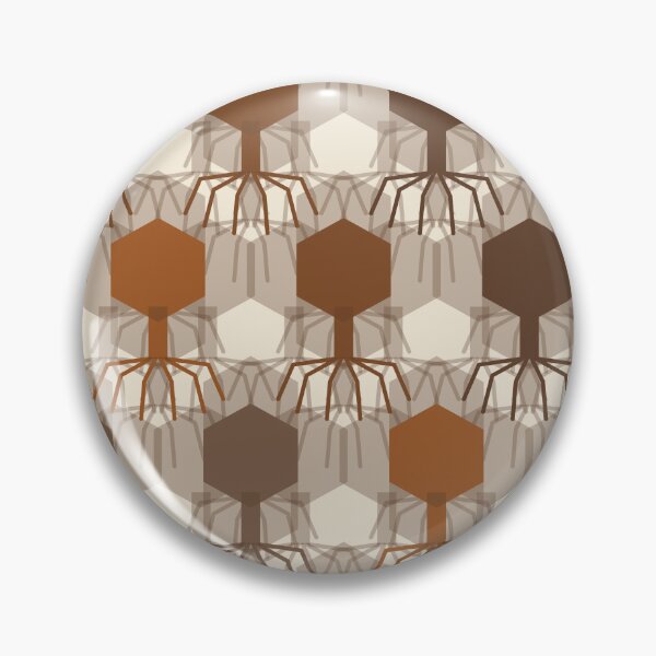 Item preview, Bacteriophage Grid Geometric Pattern 001 designed and sold by TexSta.