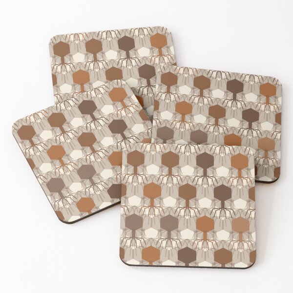 Item preview, Bacteriophage Grid Geometric Pattern 001 designed and sold by TexSta.