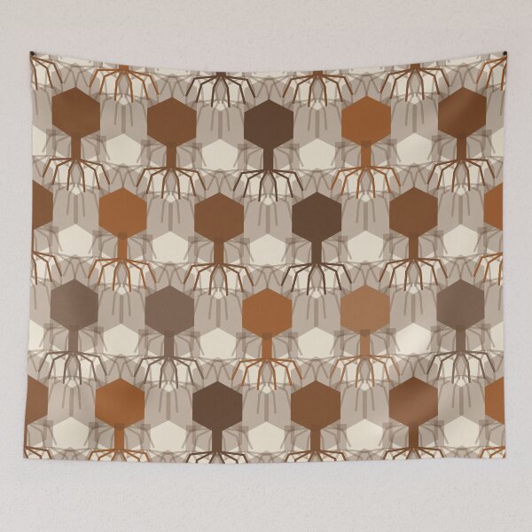 Item preview, Bacteriophage Grid Geometric Pattern 001 designed and sold by TexSta.