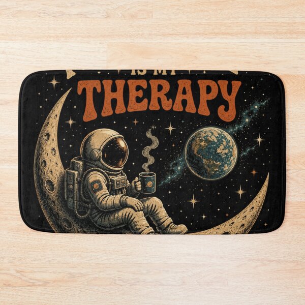 Item preview, Moonlight Is My Therapy - Retro Astronaut Space Coffee designed and sold by AstroPal28.