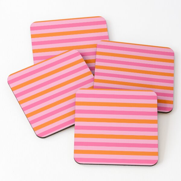 Item preview, Orange And Pink Stripes Design Pink  designed and sold by PatternTitan.