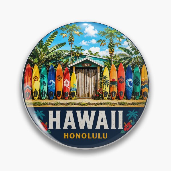 Item preview, Honolulu Hawaii Tropical Paradise Island Travel Aloha Sunset Design designed and sold by Gideon Emmerich.