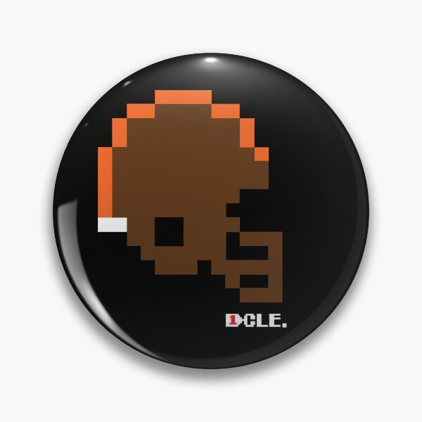 Item preview, Browns All Brown Alternate Tecmo Bowl Helmet designed and sold by TecmoBowlSports.