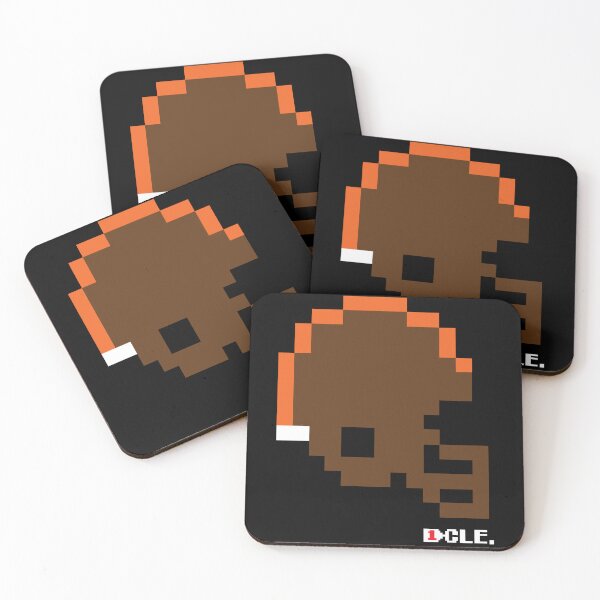 Item preview, Browns All Brown Alternate Tecmo Bowl Helmet designed and sold by TecmoBowlSports.