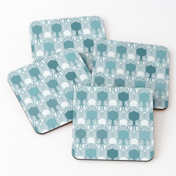 Item preview, Bacteriophage Grid Geometric Pattern 002 designed and sold by TexSta.