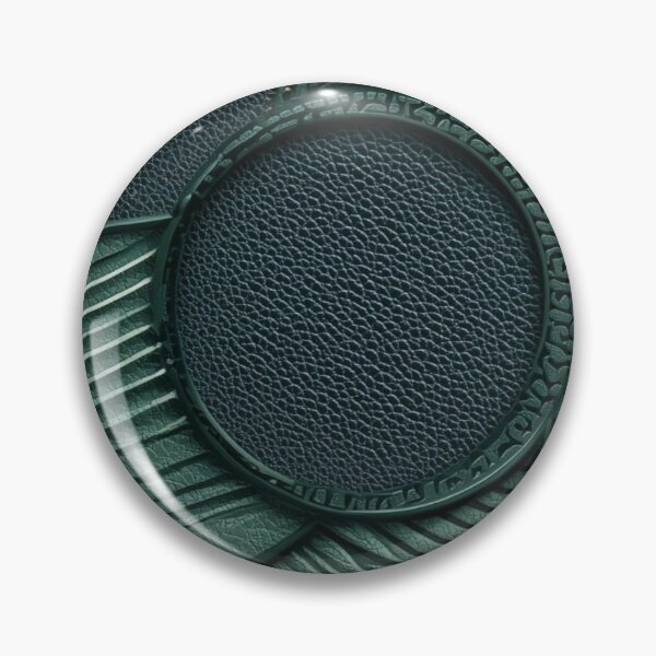 Item preview, Luxury Dark Green Embossed Leather Geometric Circles Pattern designed and sold by LYAN-STORE.