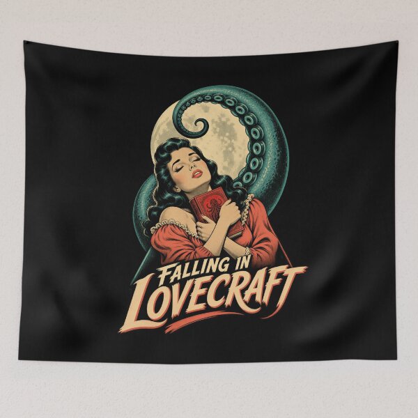 Item preview, Falling in Lovecraft – Vintage Tentacle Romance designed and sold by Fenay Designs.