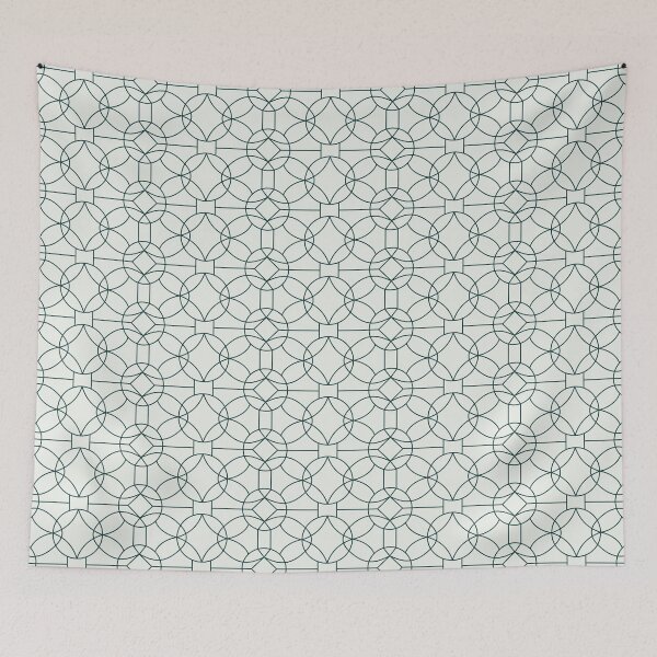 Item preview, Petrol geometric pattern high contrast abstract minimal architectural design designed and sold by Aurum-design.