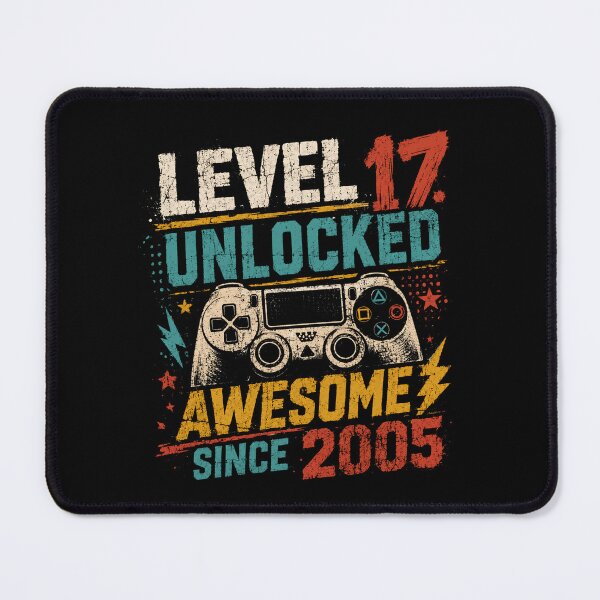Item preview, Level 17 Unlocked Awesome Since 2005 Gamer Birthday Teenager Born 2005 designed and sold by RetroMini2026.