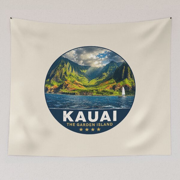 Item preview, Kauai The Garden Island Hawaii Tropical Paradise Nature Travel Design designed and sold by Gideon Emmerich.