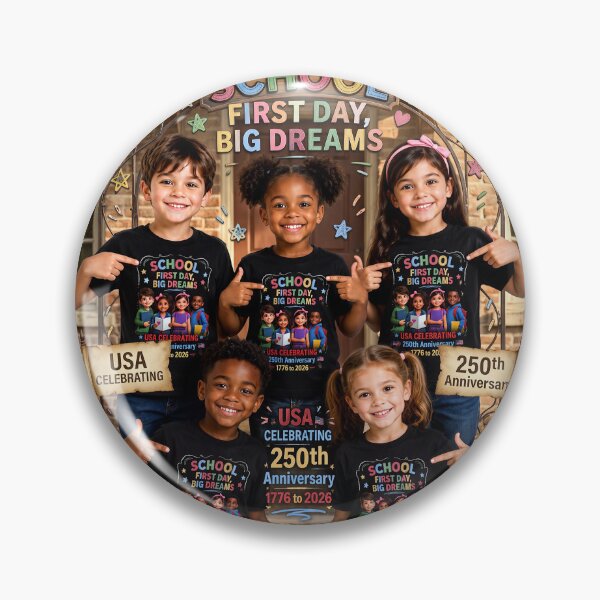 Item preview, 1st Day at School - Big Dreams - USA 250th Anniversary Celebration 1776 to 2026 - Special Edition designed and sold by DBM Photo Art 1.
