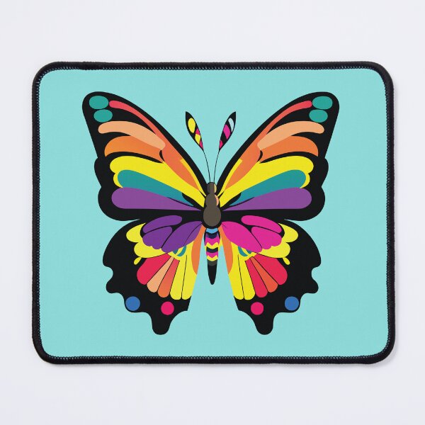 Item preview, Colorful Rainbow Butterfly Pop Art Illustration designed and sold by SolutionsArt.